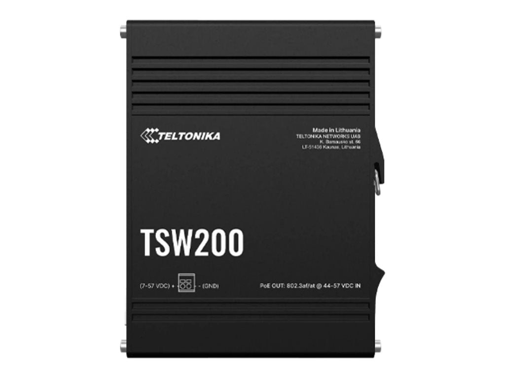 TELTONIKA NETWORKS TSW200 Industrial PoE+ Ethernet Switch