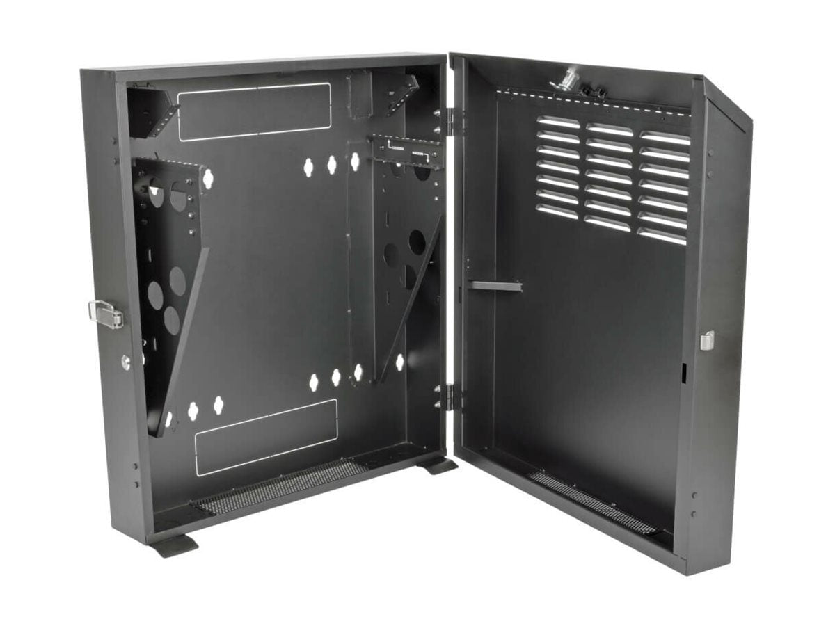 EATON TRIPPLITE 6U Wall Mount Low Profile Secure Rack Enclosure Cabinet Vertical Rack cabinet wall mountable Black 6U 19