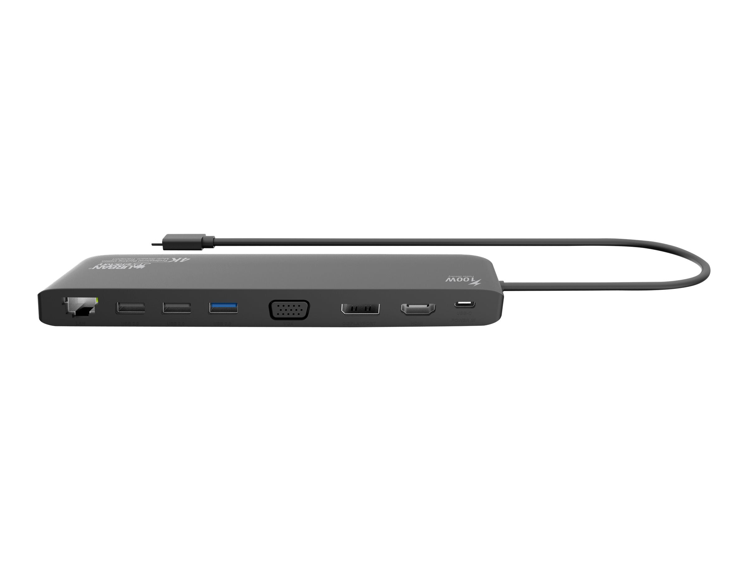 URBAN FACTORY Hubee Mini: USB-C Docking Station Multi Display 4K With Power Delivery 100W
