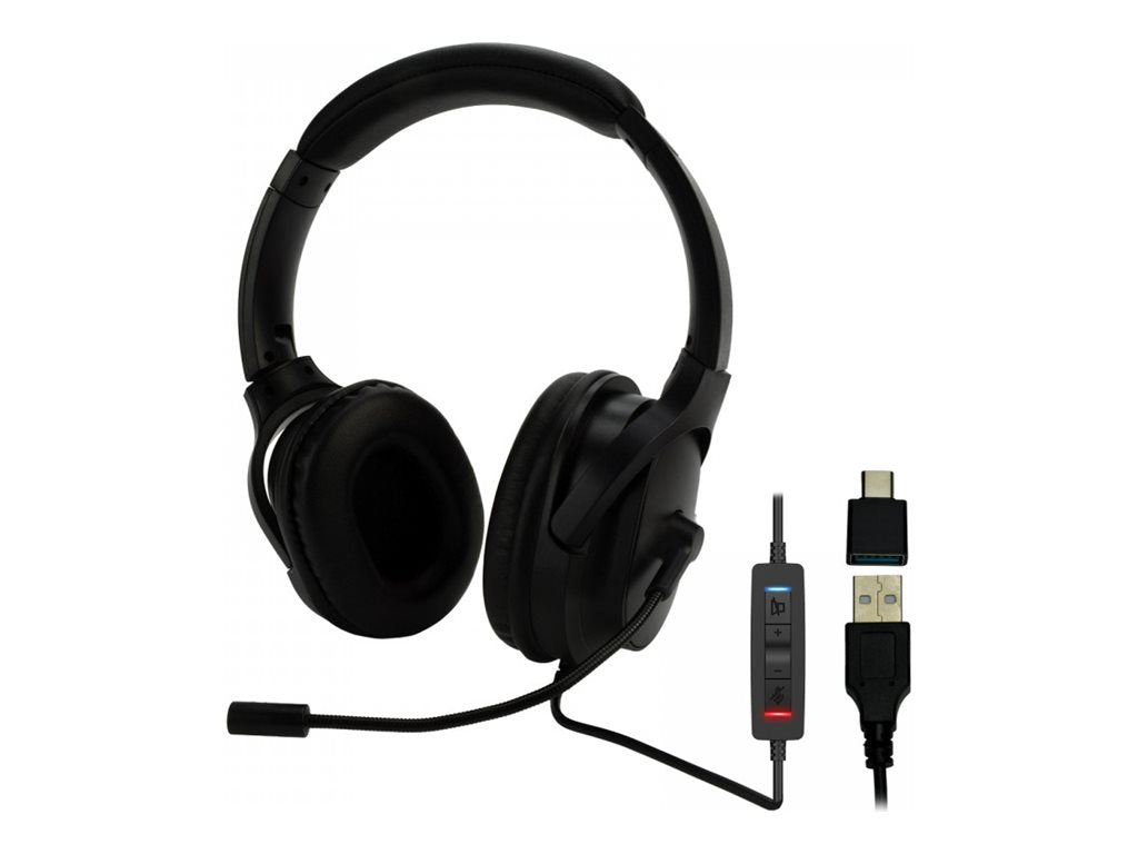 MCL-SAMAR Casque Micro filaire USB-A / USB-C