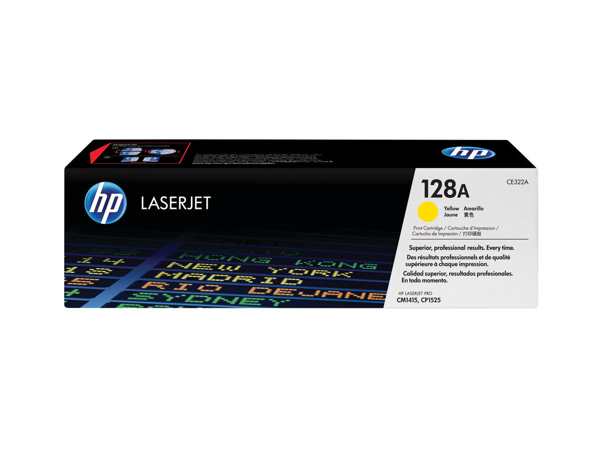 HP 128A original LaserJet Toner cartridge CE322A yellow standard capacity 1.300 pages 1-pack