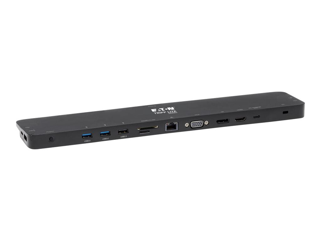 EATON TRIPPLITE USB-C Dock Triple Display 4K HDMI & DP VGA USB 3.2 Gen 1 USB-A/C Hub GbE 100W PD Charging