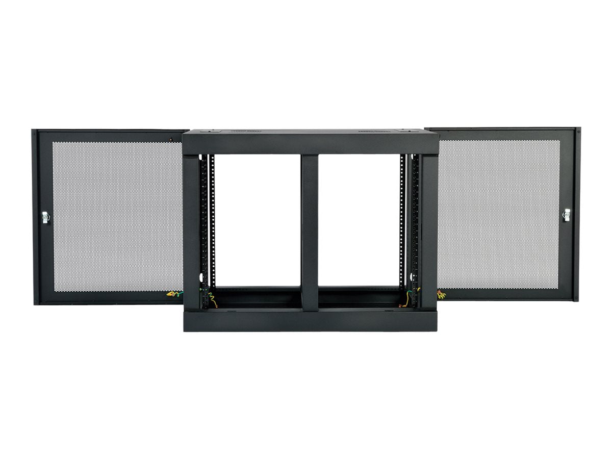 EATON TRIPPLITE 12U Wall Mount Rack Enclosure Server Cabinet Side Mount Wallmount Rack cabinet wall mountable Black 12U 19