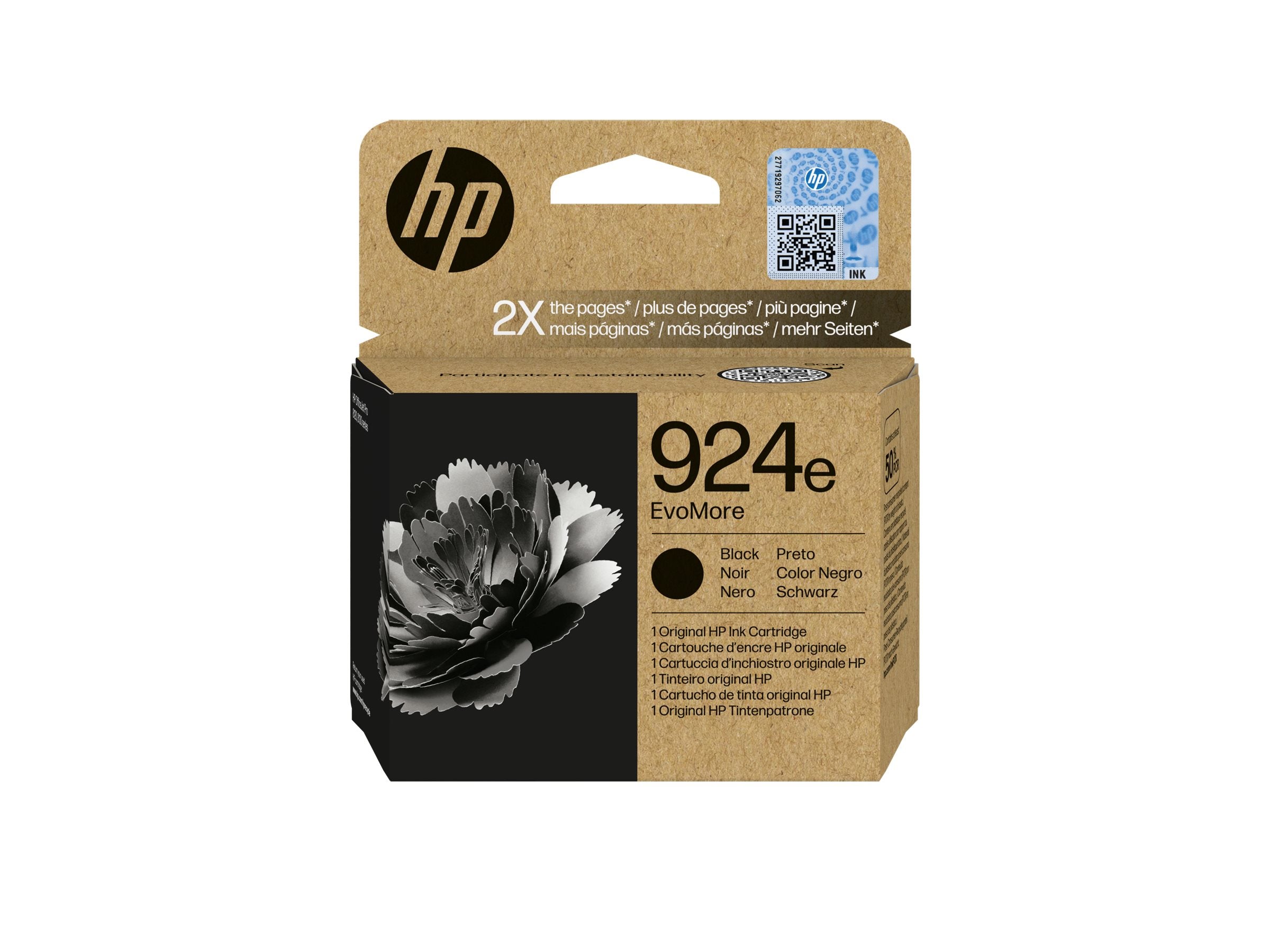 HP 924e EvoMore Black Original Ink Cartridge