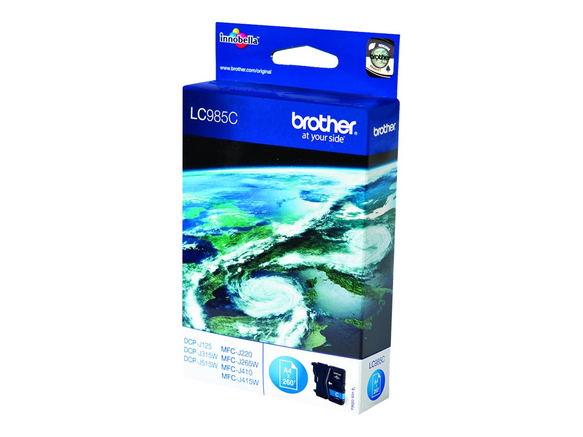 BROTHER LC-985 cartouche dencre cyan capacité standard 260 pages pack de 1