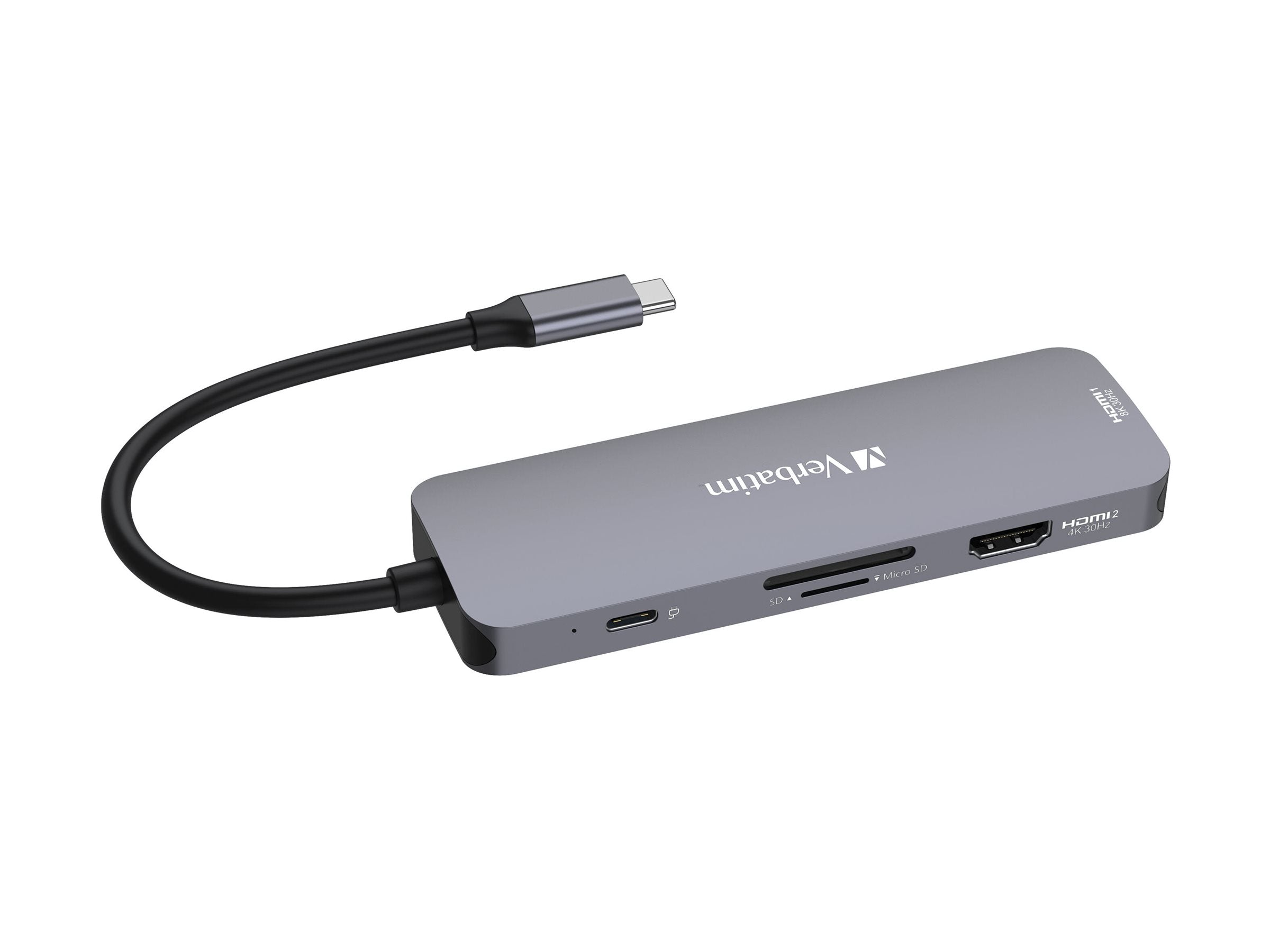 VERBATIM USB-C PRO MULTIPORT HUB 8 PORT CMH-08 WCF (P)