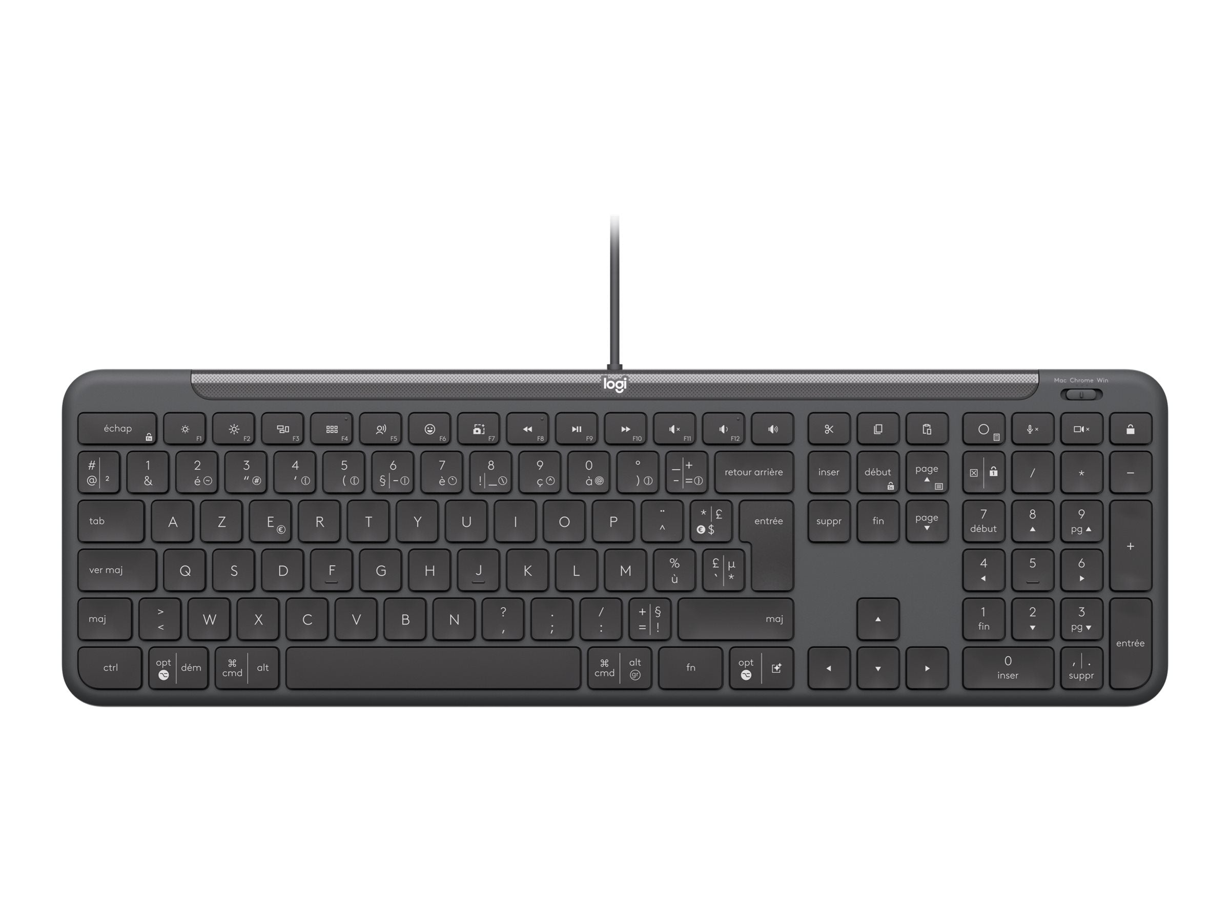 LOGITECH Wired Keyboard K620 for Business Graphite (FR)