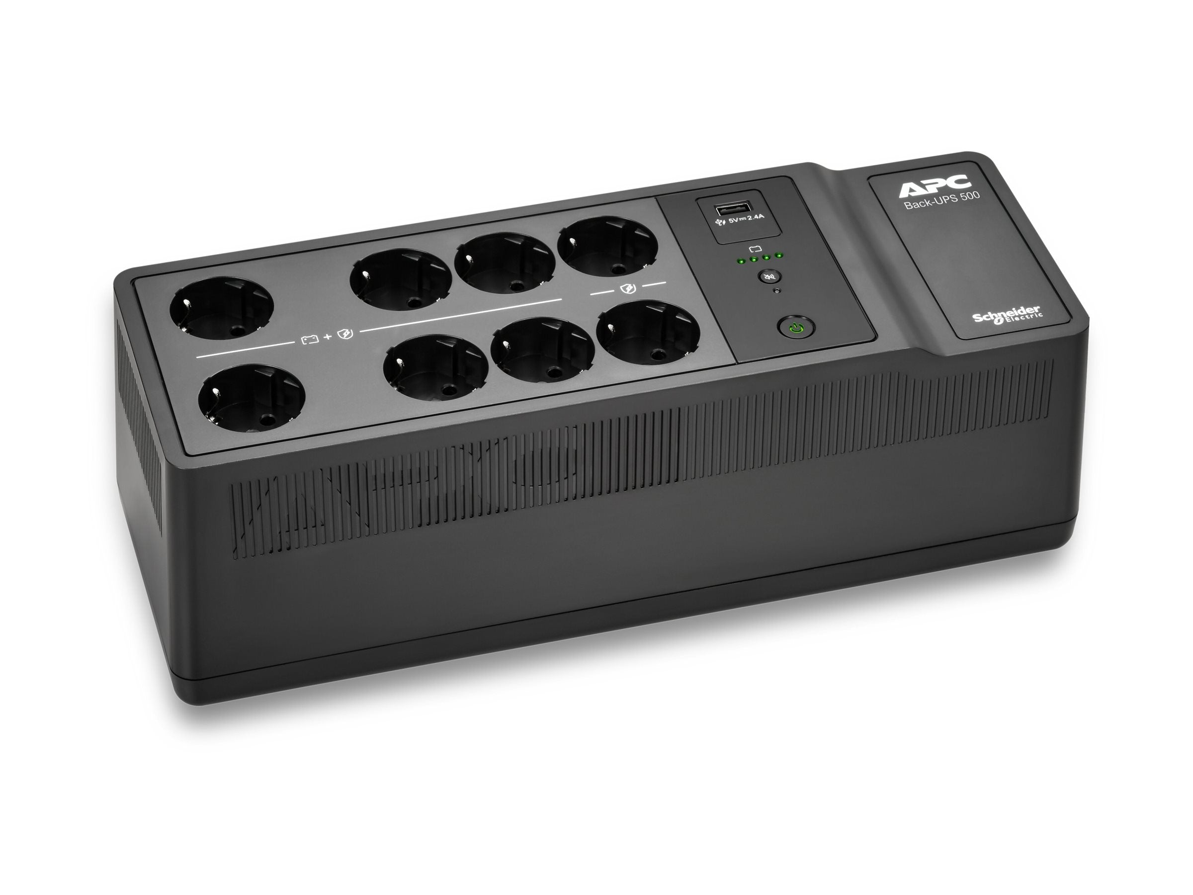 APC Back-UPS UPS wall mountable / surface mountable AC 230V 300Watt 500VA output connectors 8