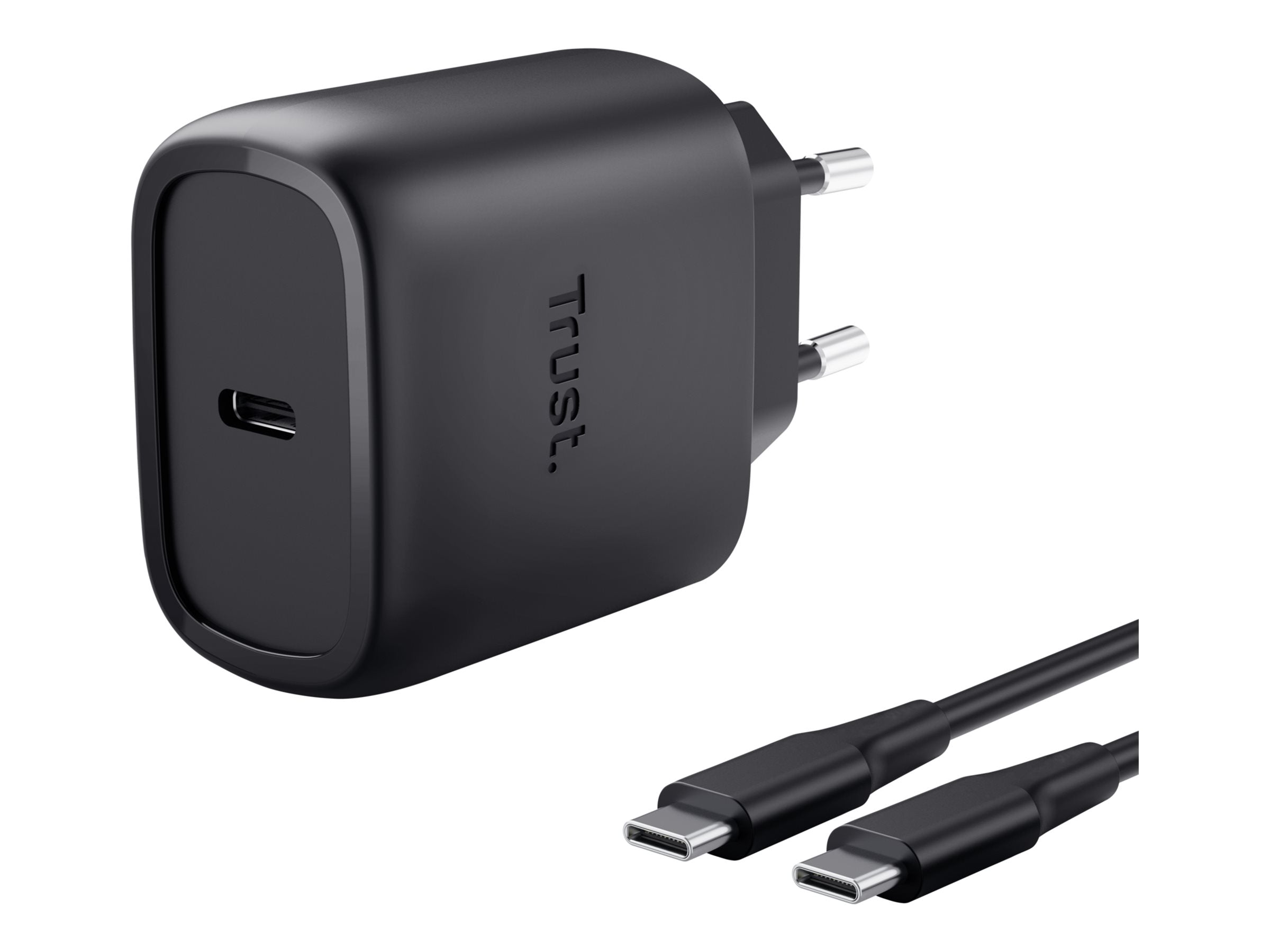 TRUST Alimentation universelle MAXO USB-C 45 watts GAN Apple PC 1 port + câble noir