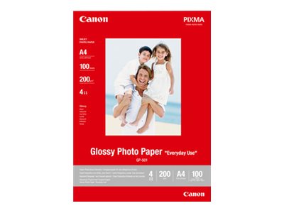 CANON GP-501 Photo  papier brillant blanc 210g/m2 10x15cm 10 feuilles