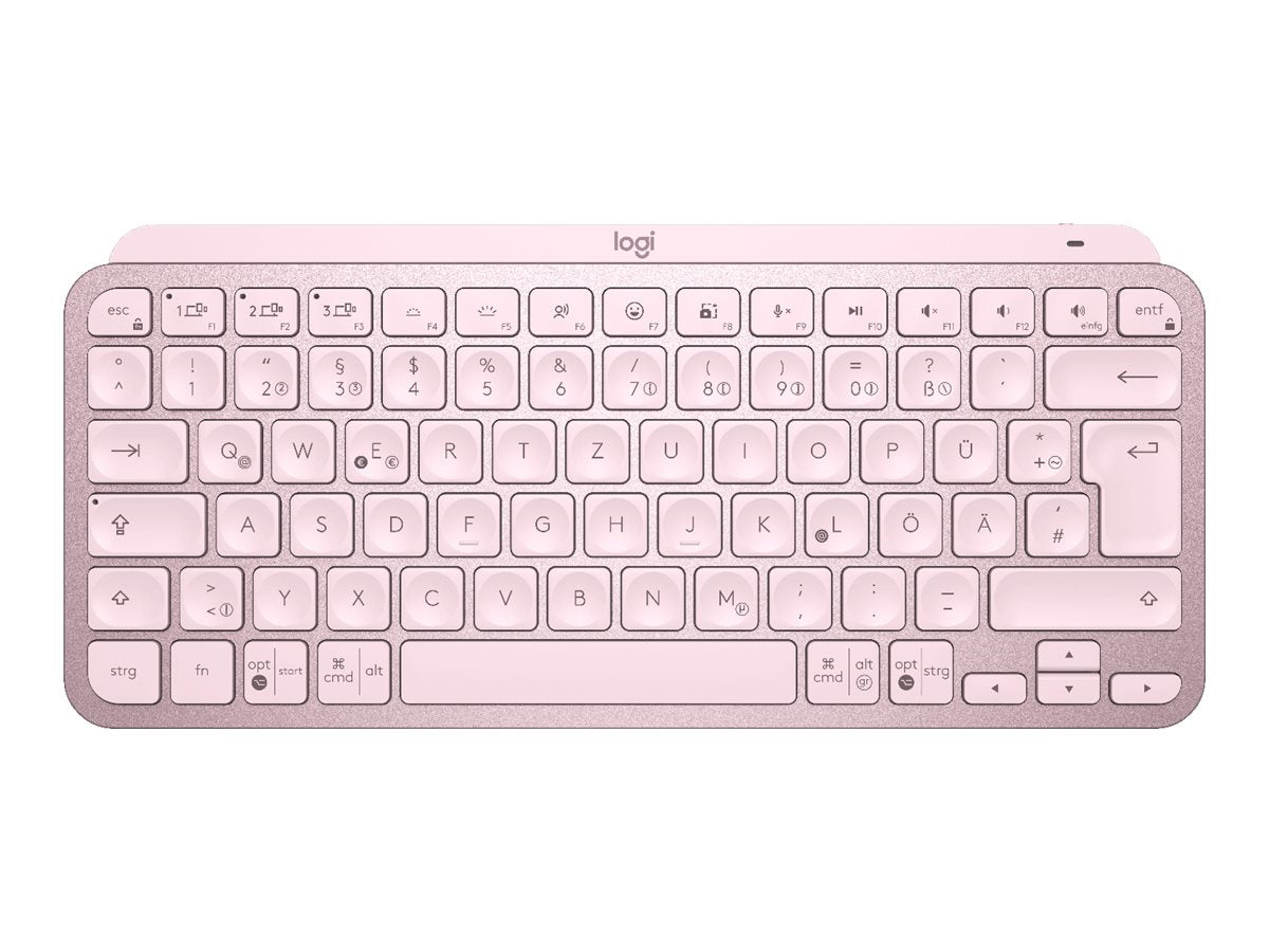 LOGITECH MX Keys Mini Minimalist Wireless Illuminated Keyboard - ROSE - CENTRAL (DE)