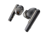 HP Poly Voyager Free 60+ UC Carbon Black Earbuds +BT700 USB-C Adapter +Touchscreen Charge Case