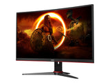 AOC G2 C24G2AE/BK écran plat de PC 59,9 cm (23.6") 1920 x 1080 pixels Full HD LED Noir, Rouge