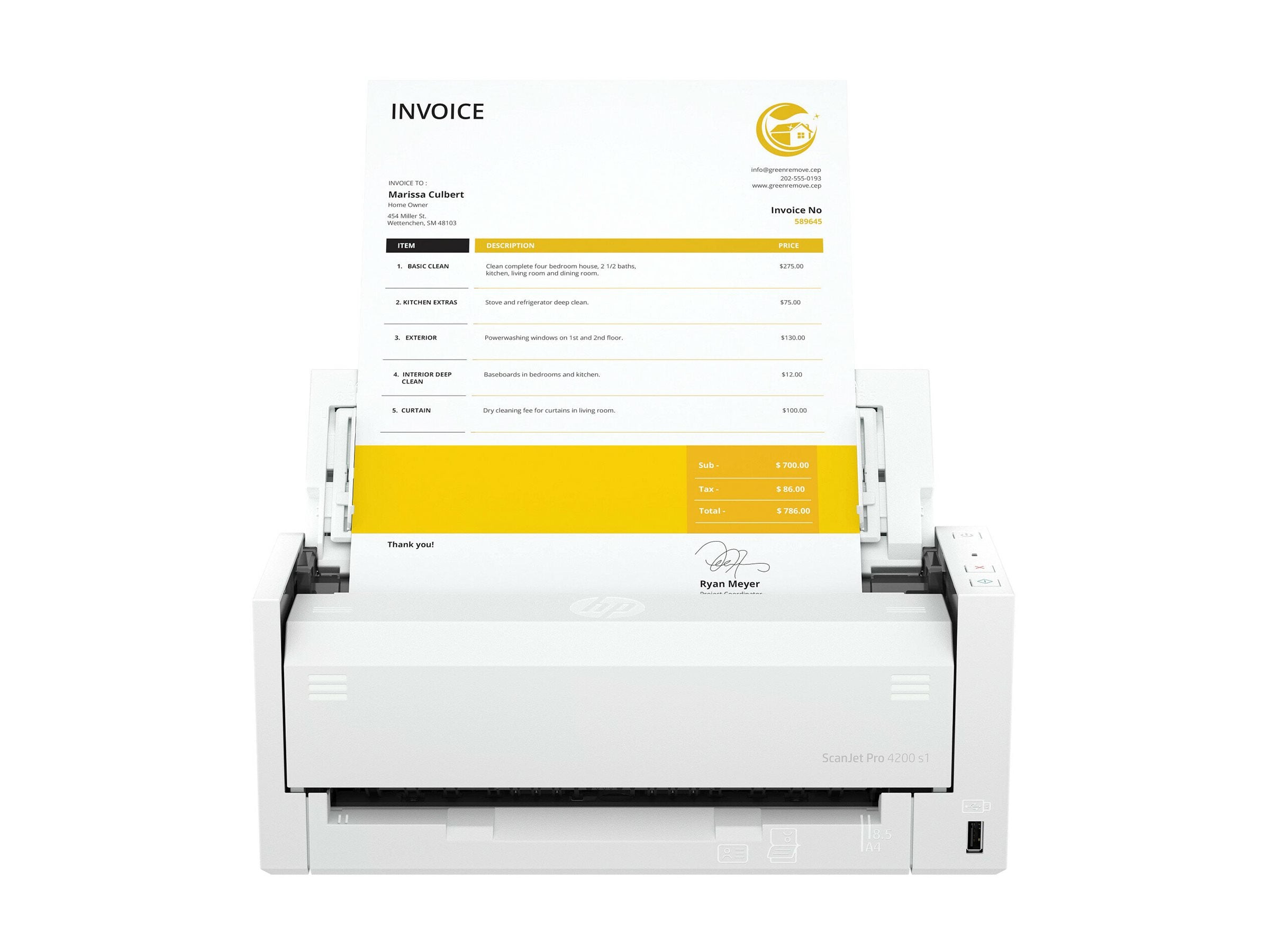 HP ScanJet Pro 4200 s1 Scanner 40ppm/80ipm scanner de document