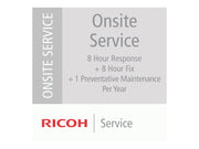 RICOH 5 Ans Service sur Site - Réponse 8 heures + fix de 8 heures +1 Visite Préventives