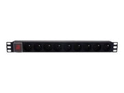 MCL Reglette electrique rackable 9 prises avec terre 16A