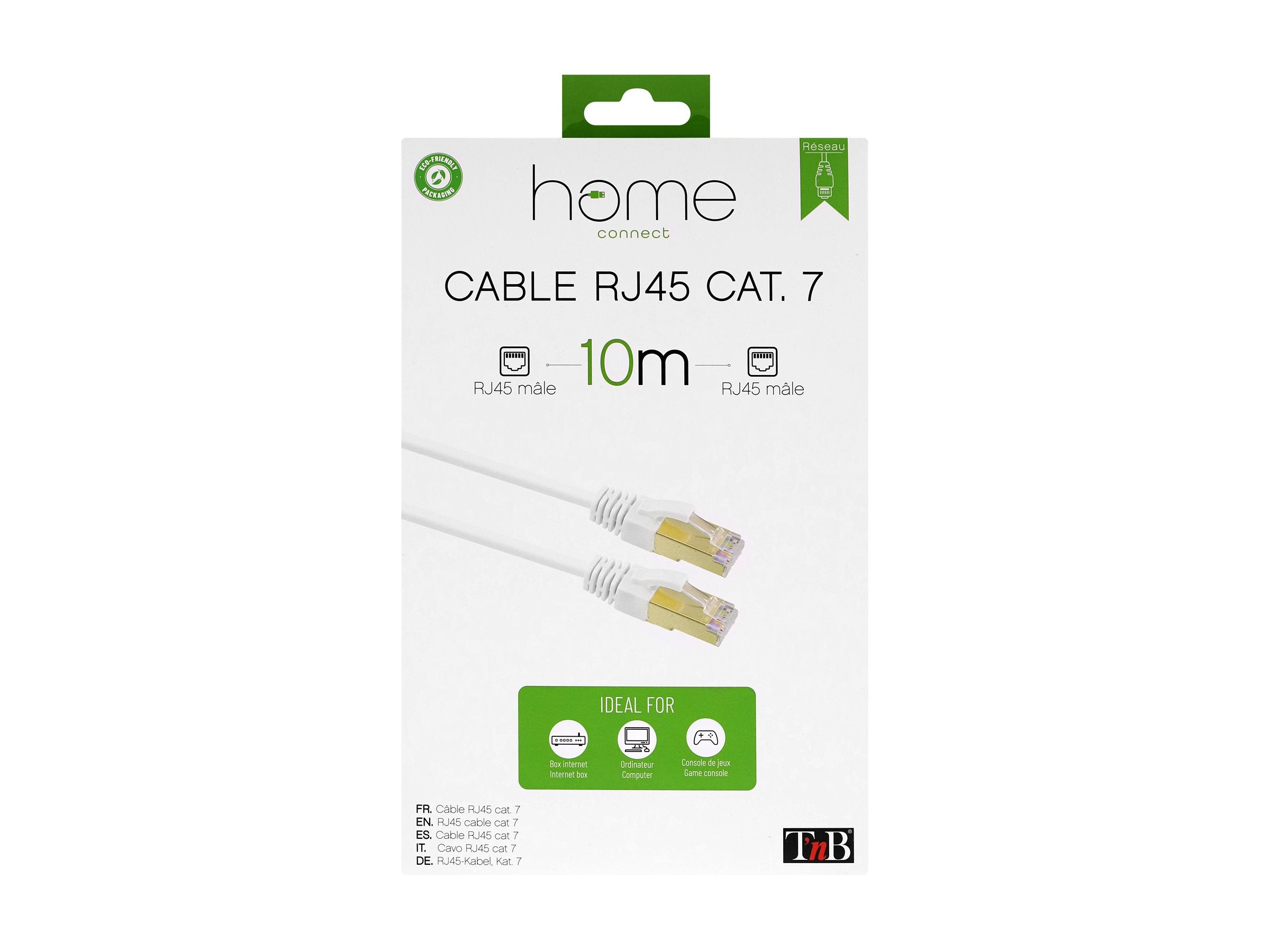 TNB CÃ¢ble RJ45 CAT.7 10m - blanc