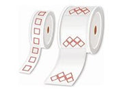 BROTHER Pre-cut and pre-printed GHS / CLP labels on rolls Pictogram + text 55x85 mm 5 pictograms - 350 labels / roll
