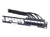 APC Data Distribution cable CAT6 UTP CMR 6XRJ-45 black 11FT 3.3M