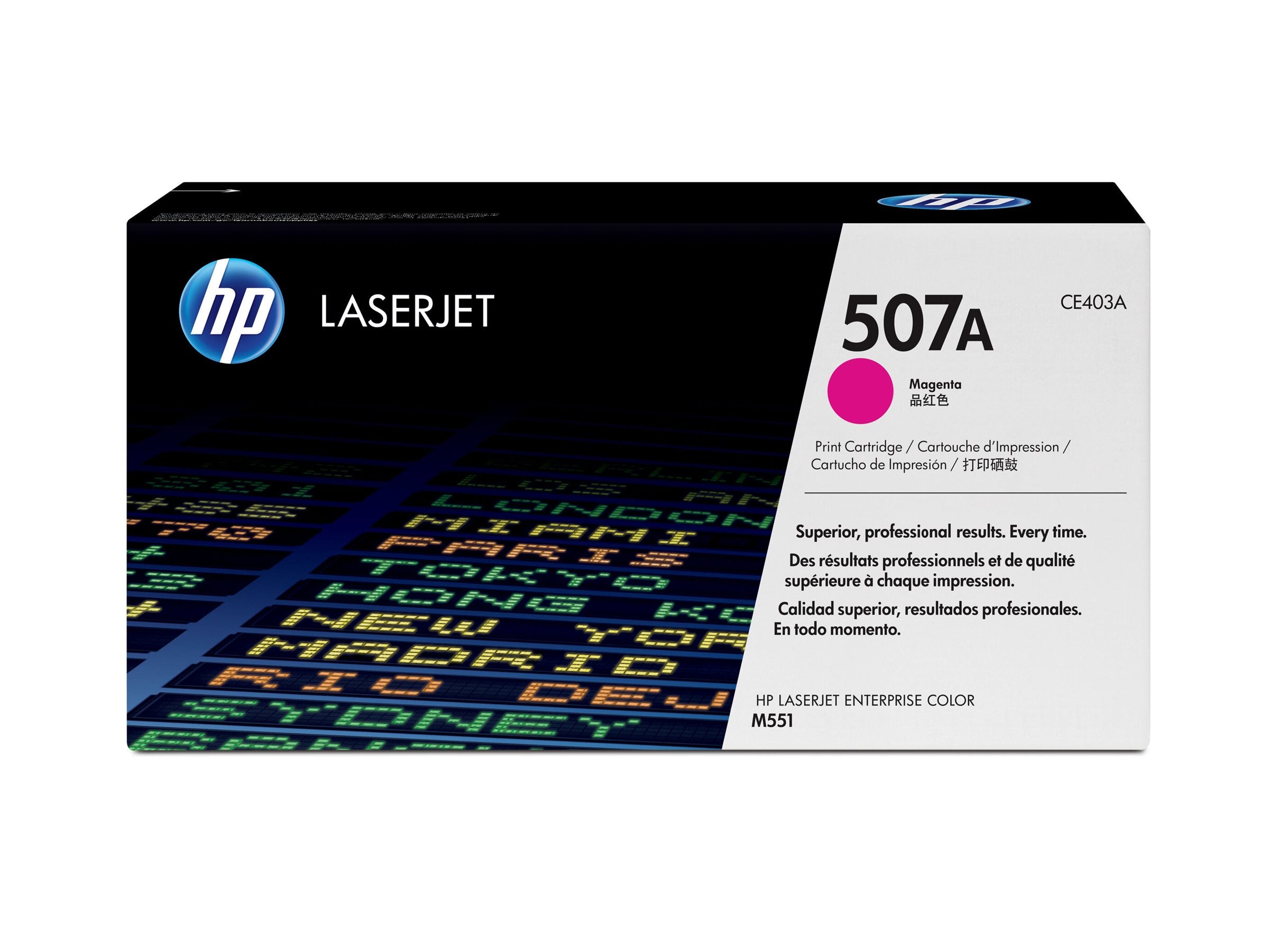 HP 507A original Toner cartridge CE403A magenta standard capacity 6.000 pages 1-pack