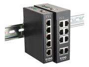 D-LINK 8-Port Unmanaged Layer2 Fast Ethernet Industrial Switch