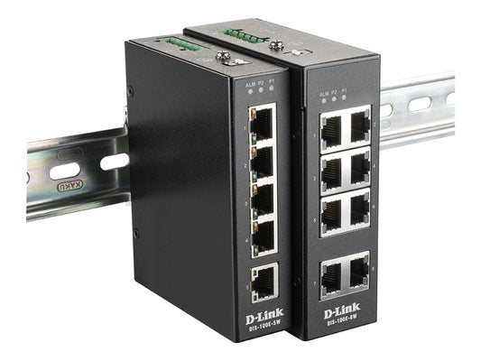 D-LINK 8-Port Unmanaged Layer2 Fast Ethernet Industrial Switch