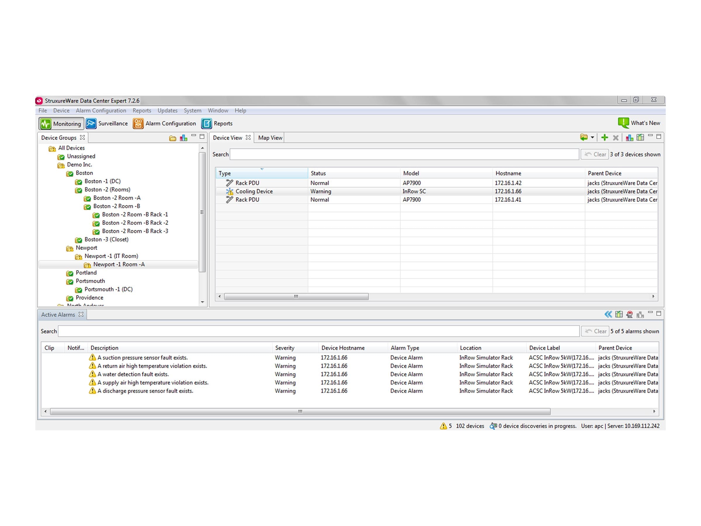 APC InfraStruXure Central Enterprise Server appliance
