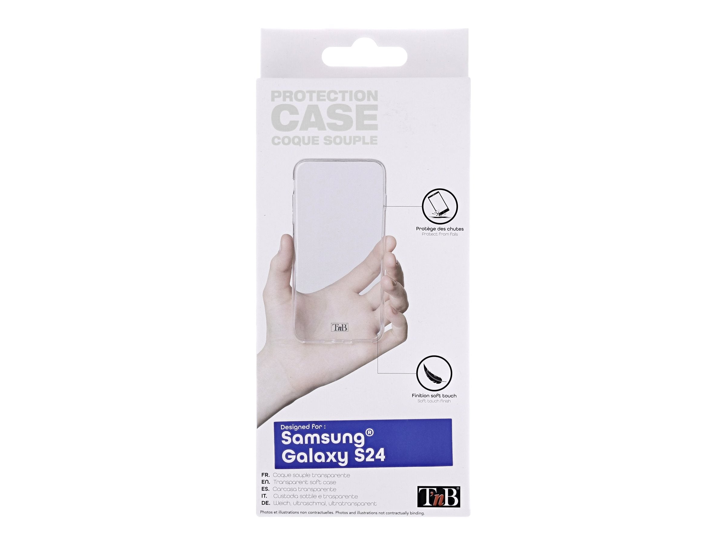 TNB Coque silicone pour Samsung S24 - transparent