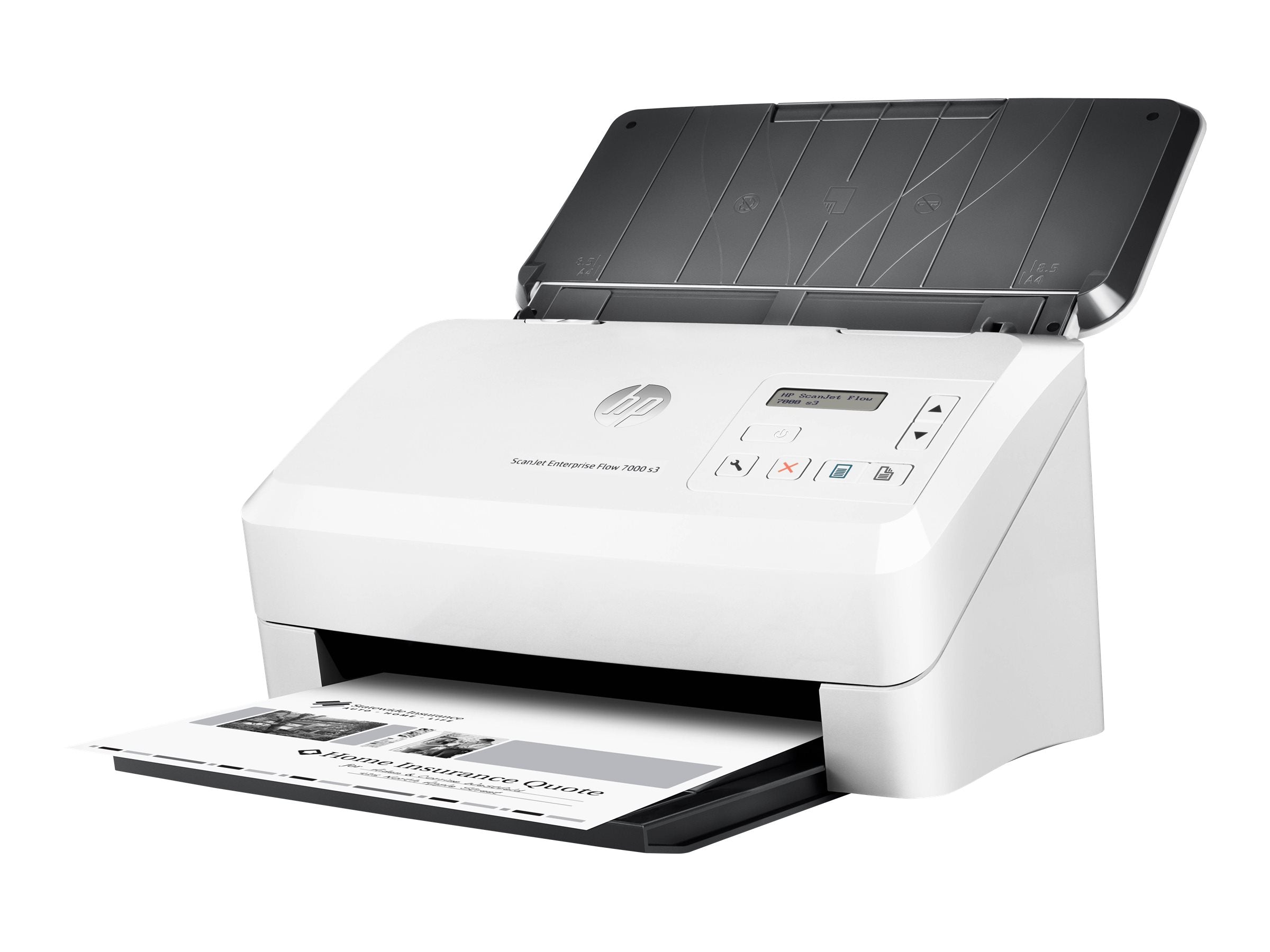 HP ScanJet Enterprise Flow 7000 s3 Sheet-feed Document scanner Duplex 216x3100mm 600dpix600dpi 75ppm ADF 80sheets 7500scans USB