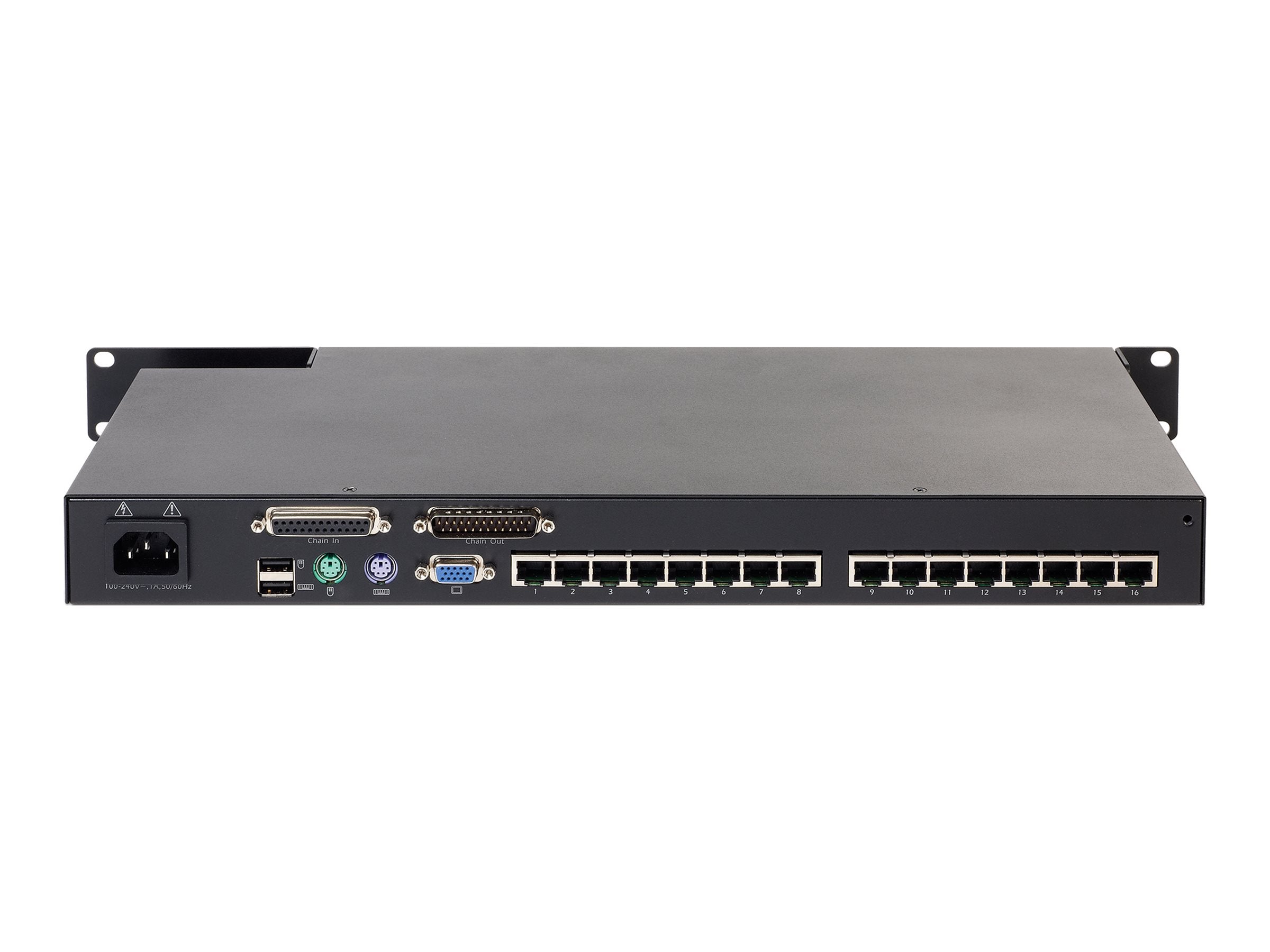 APC KVM 2G Analog KVM switch CAT5 16 x KVM ports 1 local user rack-mountable TAA Compliant