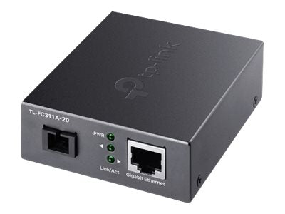 TP-LINK Omada 10/100/1000 Mbps RJ45 to 1000 Mbps Single-mode SC WDM Bi-Directional Fiber Converter