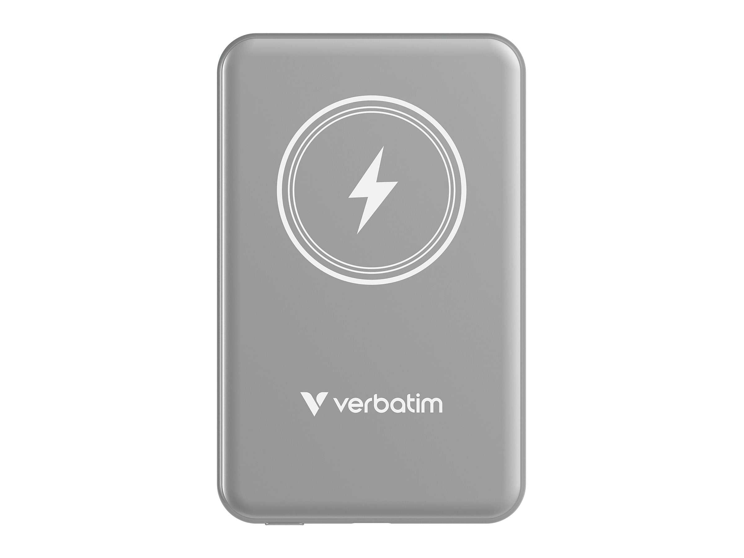 VERBATIM CHARGE N GO MAGNETIC WIRELESS POWER BANK 5000 GREY WCF (P)