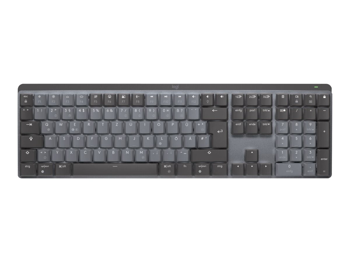 LOGITECH MX Mechanical Wireless Illuminated Performance Keyboard - GRAPHITE - (US) INTL - 2.4GHZ/BT - N/A - EMEA - TACTILE