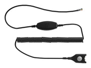 EPOS Bottom cable: EasyDisconnect to Modular Plug Coiled cable code 08 To be used for direct connection to some phone