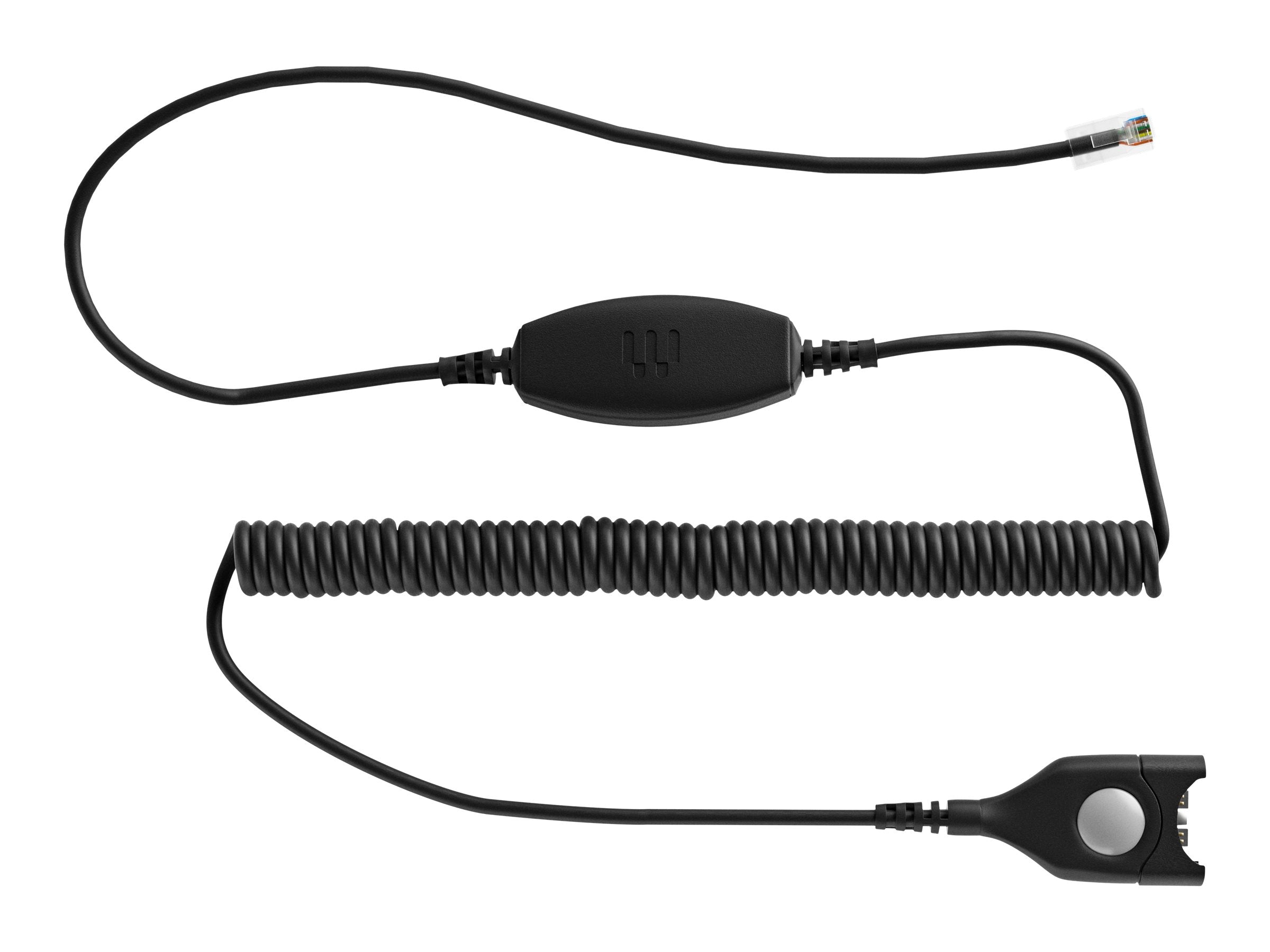 EPOS Bottom cable: EasyDisconnect to Modular Plug Coiled cable code 08 To be used for direct connection to some phone