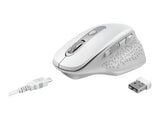 TRUST Souris sans fil OZAA Compact multi-connexion - Blanche