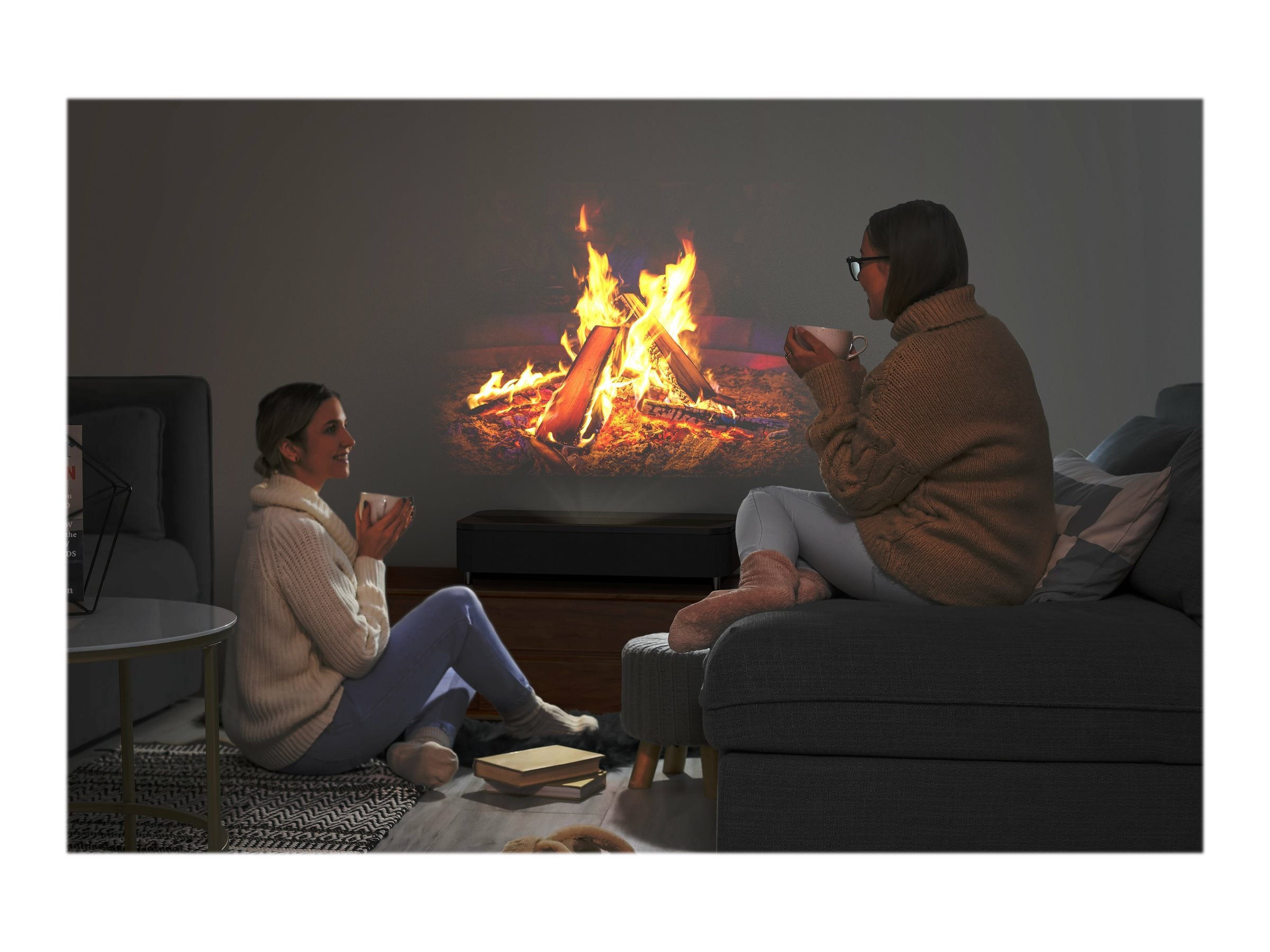 EPSON EH-LS800W Projecteur laser UST - 4K PRO-UHD Home Cinema- 16: 9- 4000 lumens-2 500.000: 1- 3x HDMI- Android TV™ Bluetooth- Noir