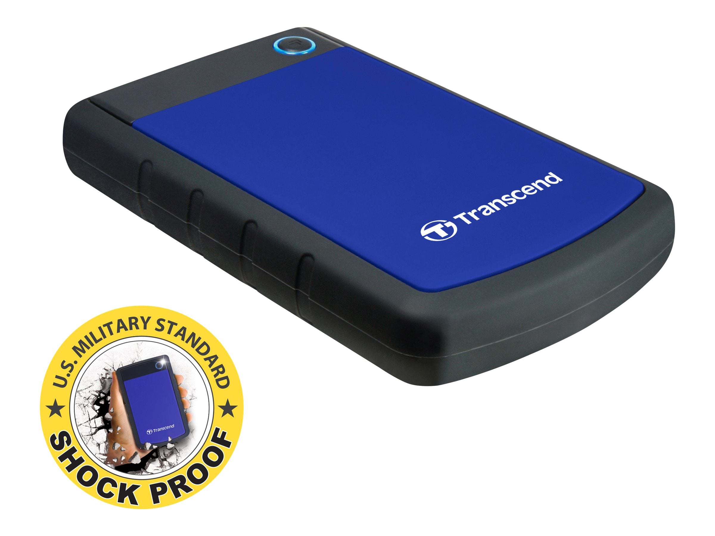 TRANSCEND 2To Disque dur externe 2.5p - Anti-choc Bleu