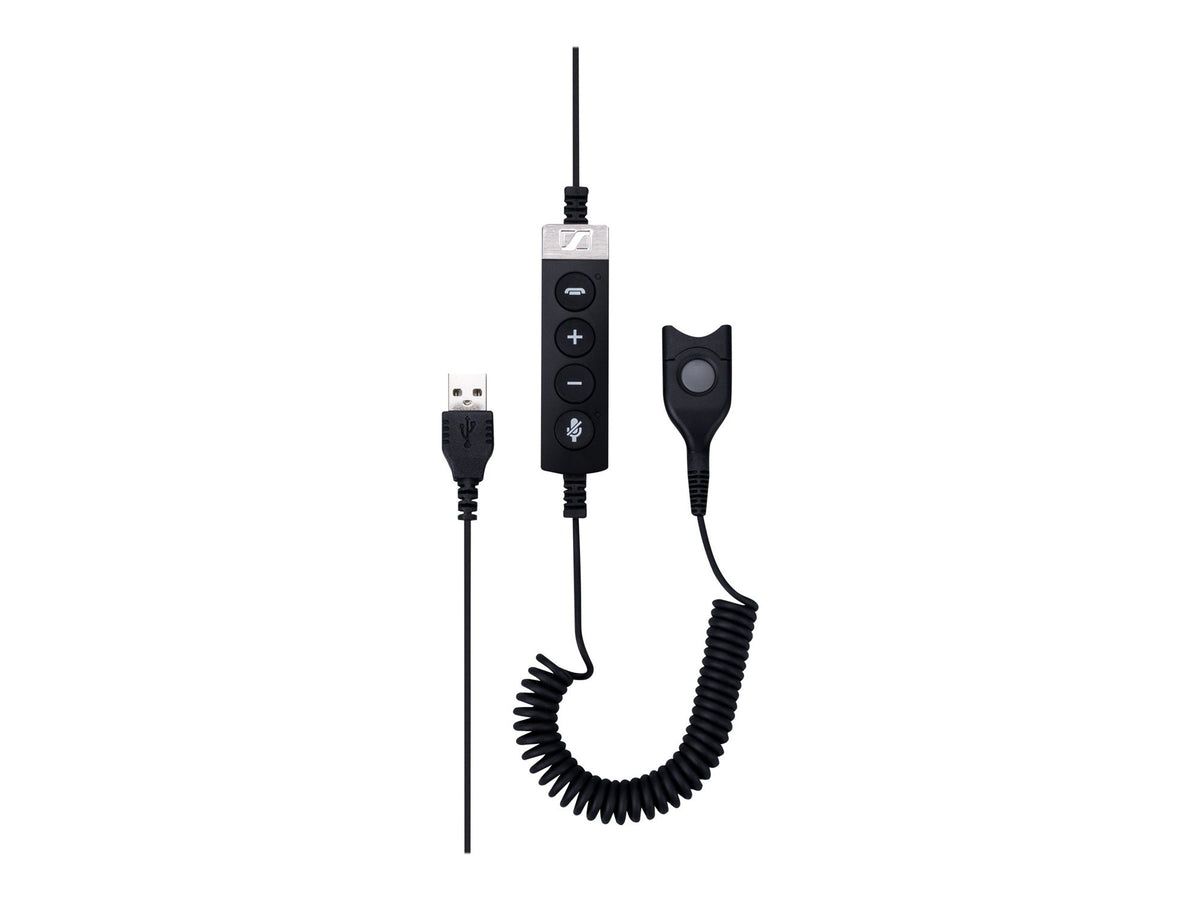 EPOS USB-ED CC 01 MS Adapter cable USB to easy disconnect for using Easy d. HS with PC Skype for business certified