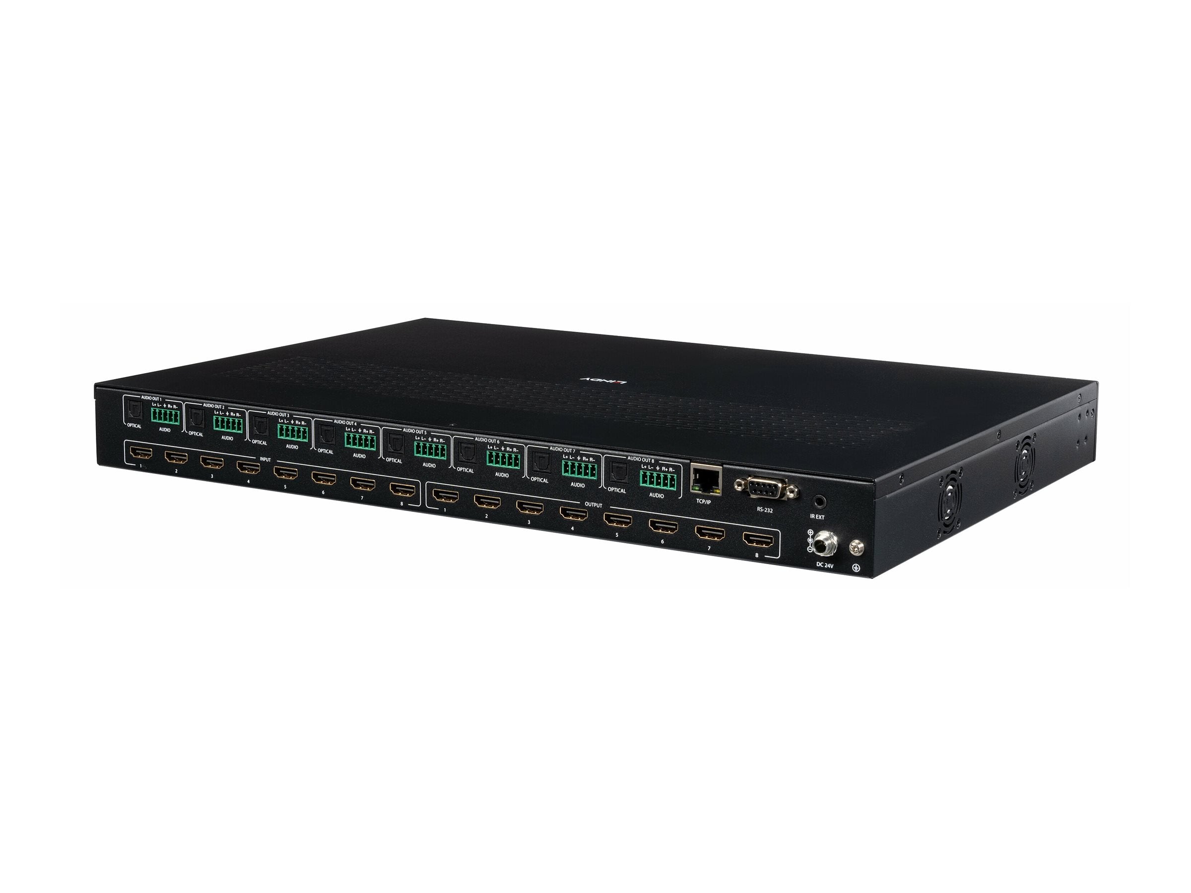Lindy 8x8 HDMI 4K60 Seamless Multi-View Matrix with Scaler for Video Wall