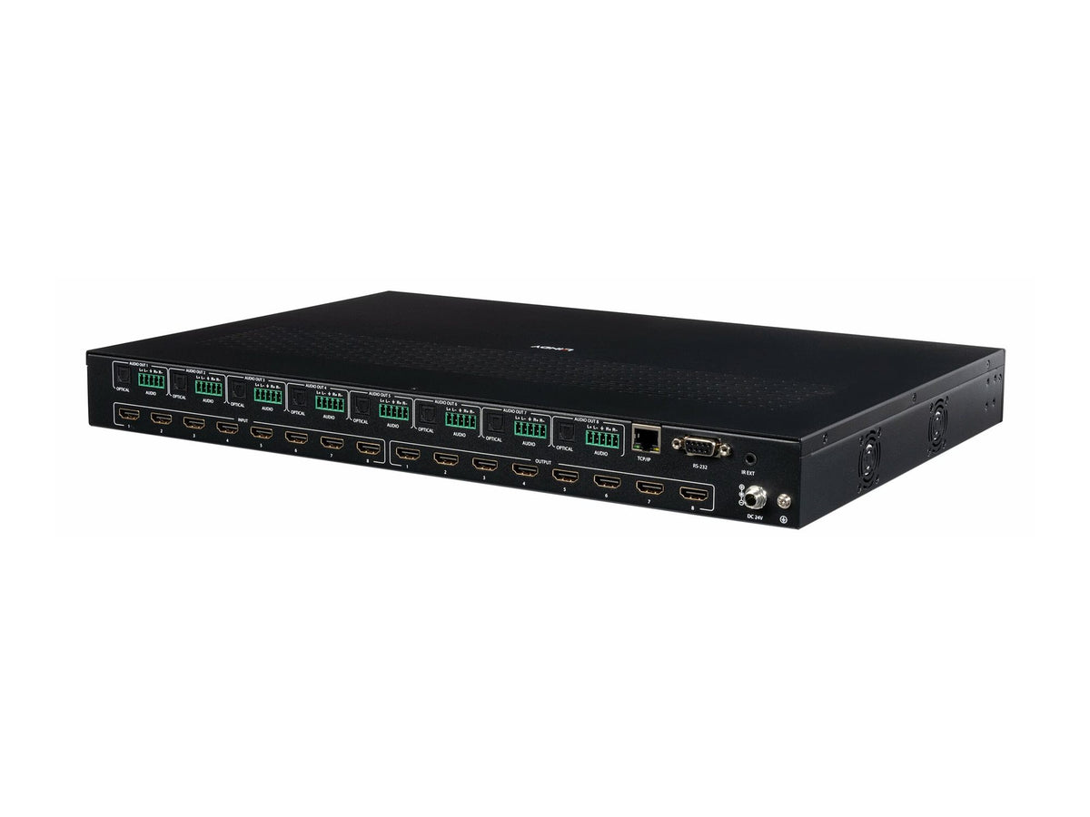 Lindy 8x8 HDMI 4K60 Seamless Multi-View Matrix with Scaler for Video Wall
