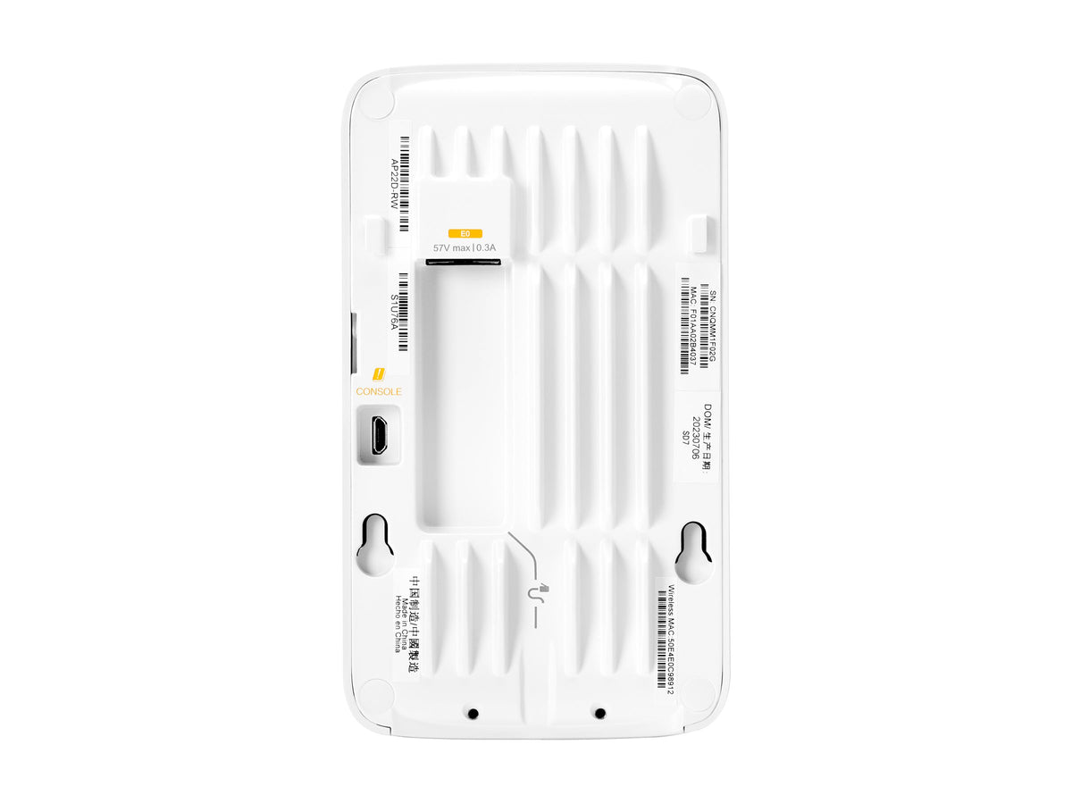 HPE Networking Instant On AP22D (RW) Borne daccès sans fil Wi Fi 6 2.4 GHz 5 GHz BTO desktop / wall mountable