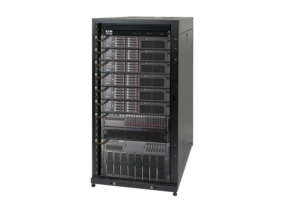 EATON TRIPPLITE 25U SmartRack Standard-Depth Half-Height Server Rack Enclosure Doors and Side Panels