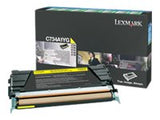 LEXMARK C736,  X736,  X738 cartouche de toner jaune haute capacité 10.000 pages pack de 1 retour programme