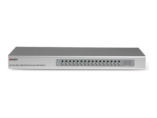 LINDY 16 Port VGA USB & PS/2 Combo KVM Switch