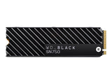 WD Black SSD SN750 Gaming 2To PCIe Gen3 8Go/s M.2 High-Performance NVMe SSD Bulk with heatsink