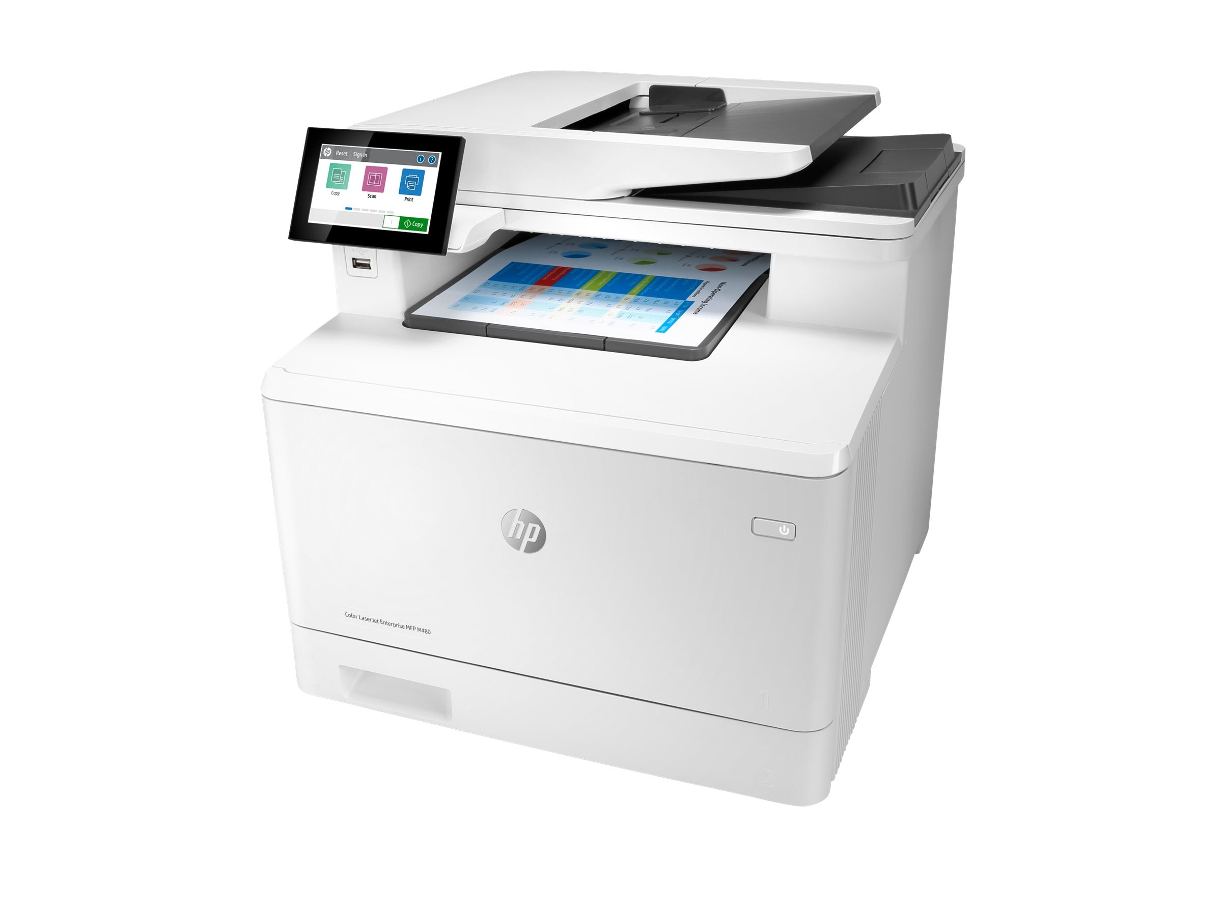 HP Color LaserJet Enterprise MFP M480f MFP colour laser A4 27ppm Copy 27ppm Print 300sheets USB LAN