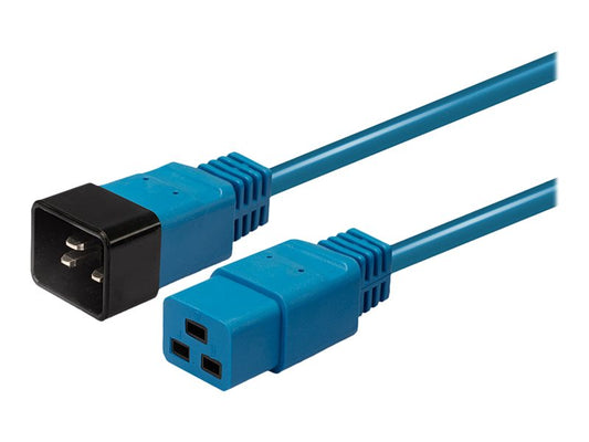 LINDY 3m IEC C19 to IEC C20 extension Blue