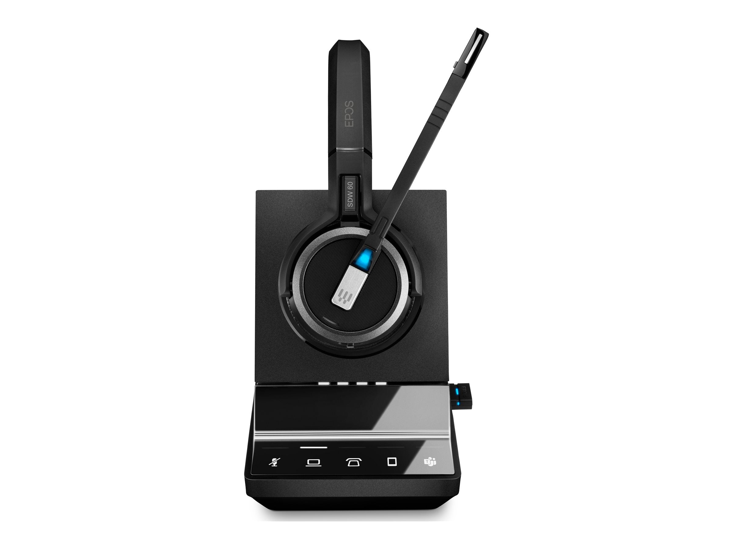 EPOS IMPACT SDW 5066T EU/UK/AUS Wireless DECT Headset UC ready with base station for phone mobile and PC incl dongle Teams certified
