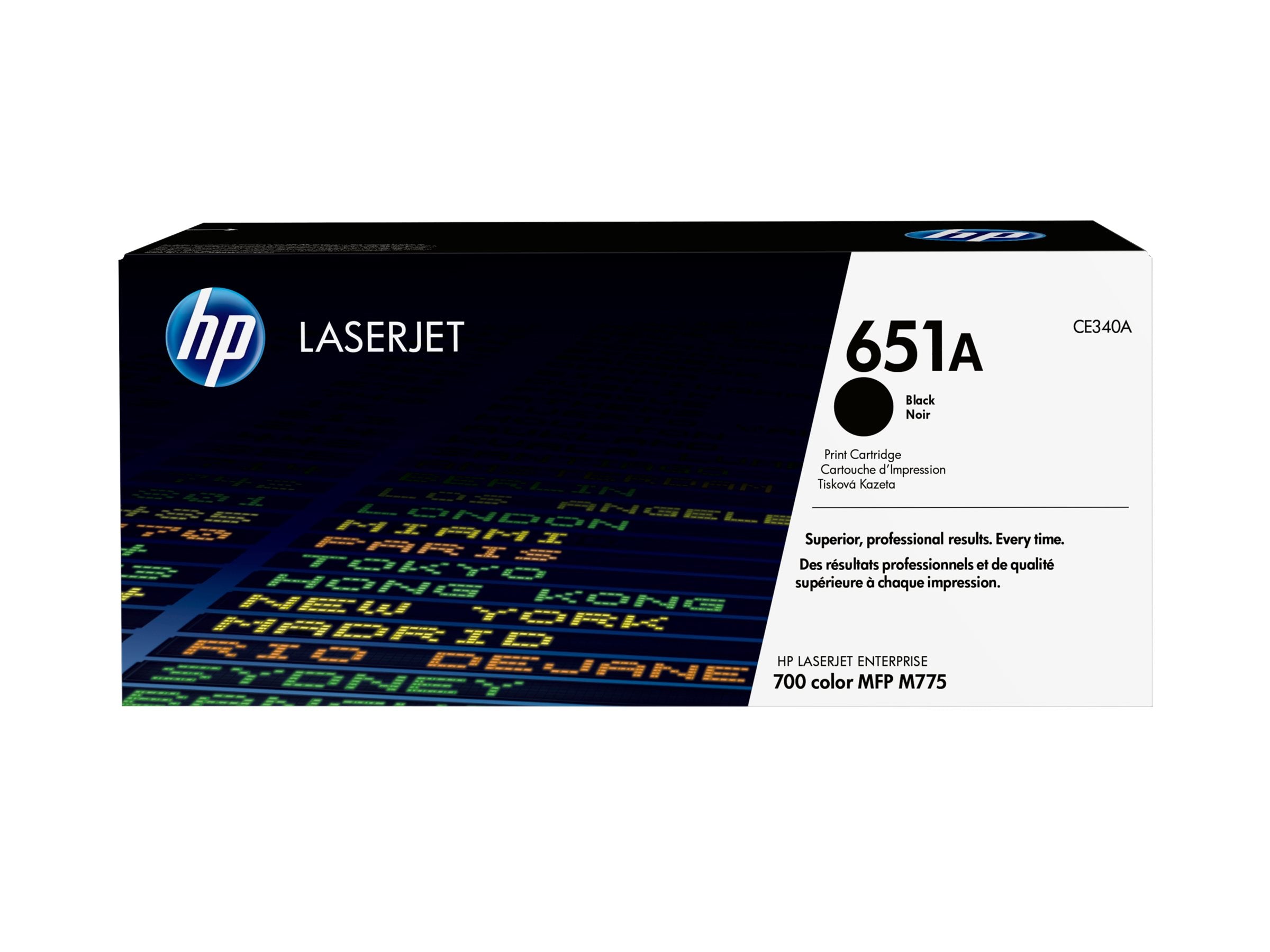 HP 651A original Toner cartridge CE340A black standard capacity 13.500 pages 1-pack
